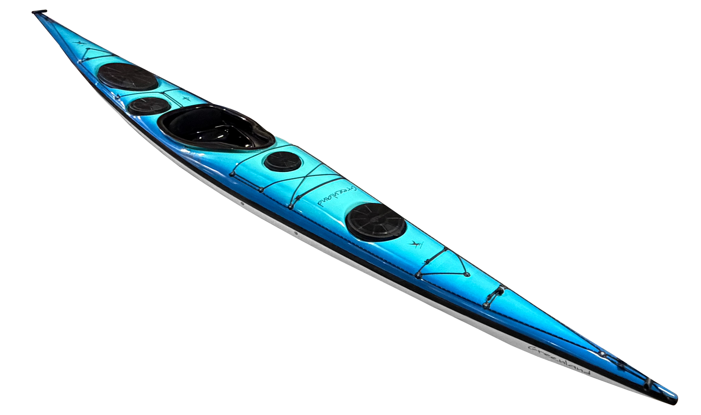 The Greenland, a sea kayak crafted in the Greenlandic tradition.